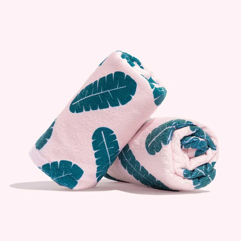 Microfibre Towel Wrap 1.0 (Leaf Print)