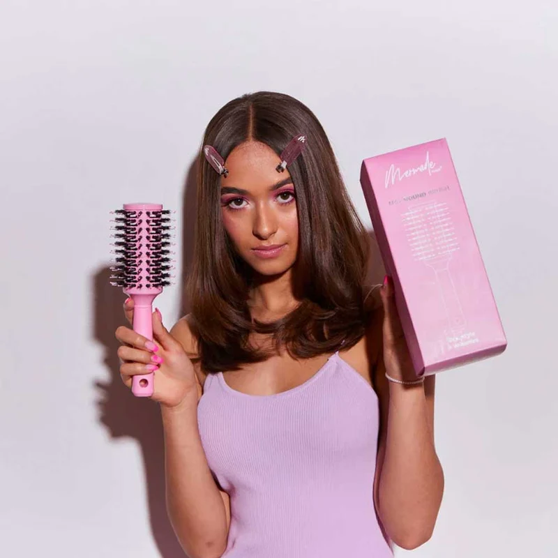 Maxi Round Brush Pink