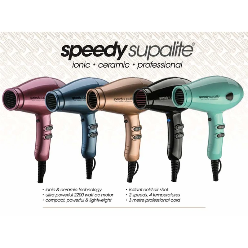 Supalite Dryer with Diffuser & Wet Dry Wonder Brush Purple