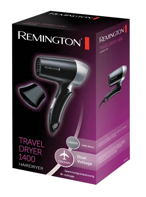 Remington D2400 1400 W Nero, Argento