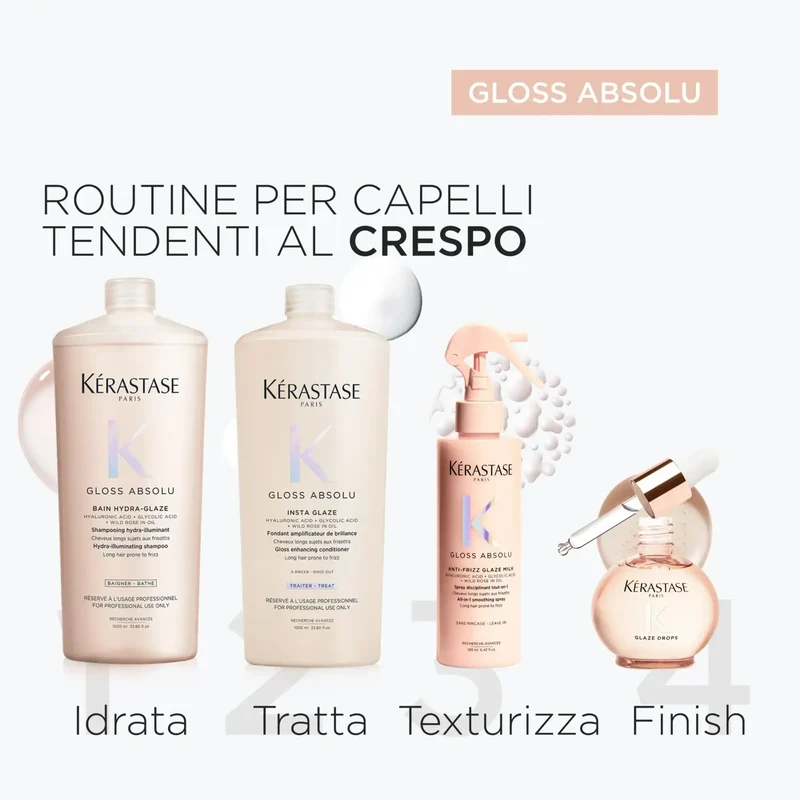 Kérastase Balsamo Gloss Absolu Fondant Insta Glaze 1000 ml – Capelli Crespi