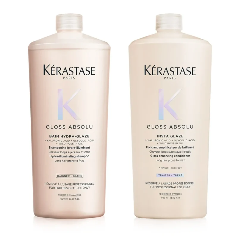 Kerastase Shampoo Gloss Absolu Bain Hydra-Glaze 1000 ml - Capelli Crespi