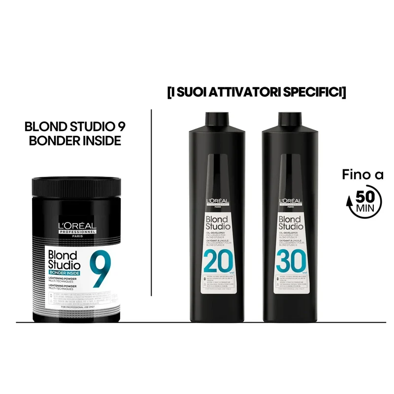 L'Oréal Professionnel Blond Studio 9 Bonder Inside – Polvere Decolorante 500 g