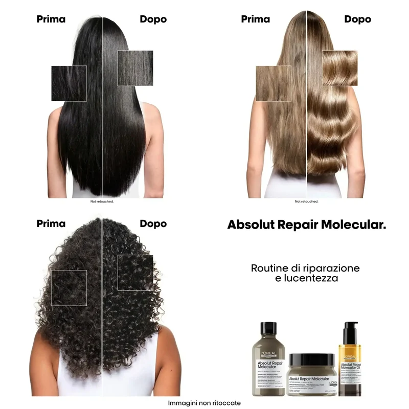 L’Oréal Professionnel Absolut Repair Molecular Olio Bifasico 90ml - Capelli Danneggiati