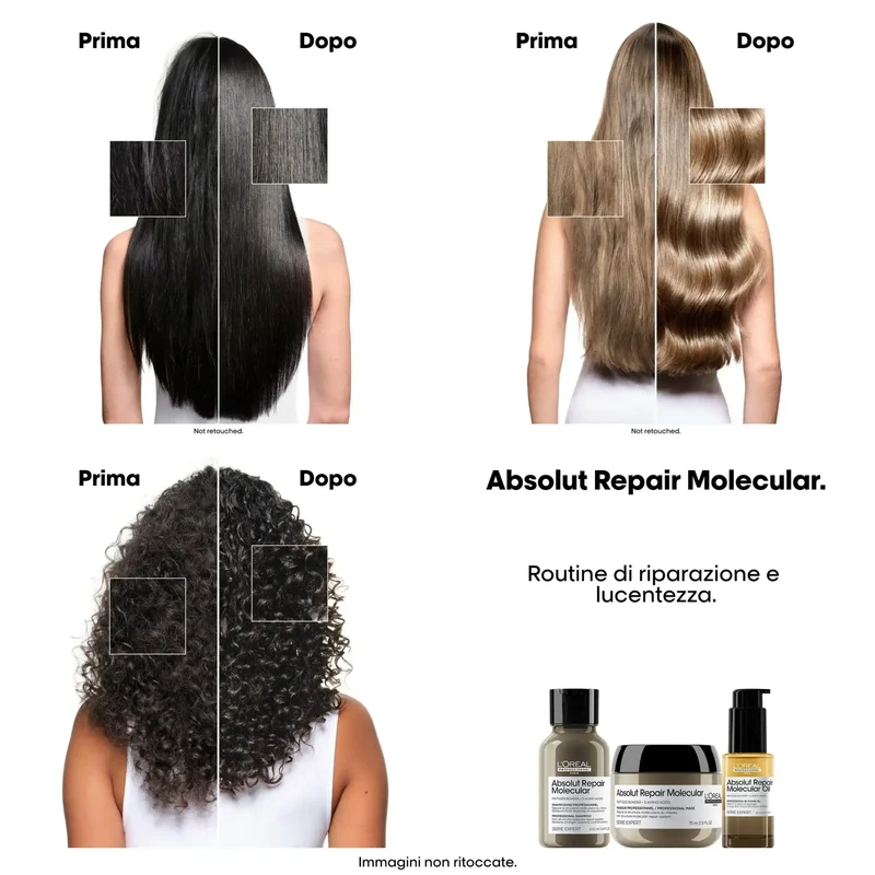L’Oréal Professionnel Absolut Repair Molecular Olio Bifasico 30ml - Capelli Danneggiati
