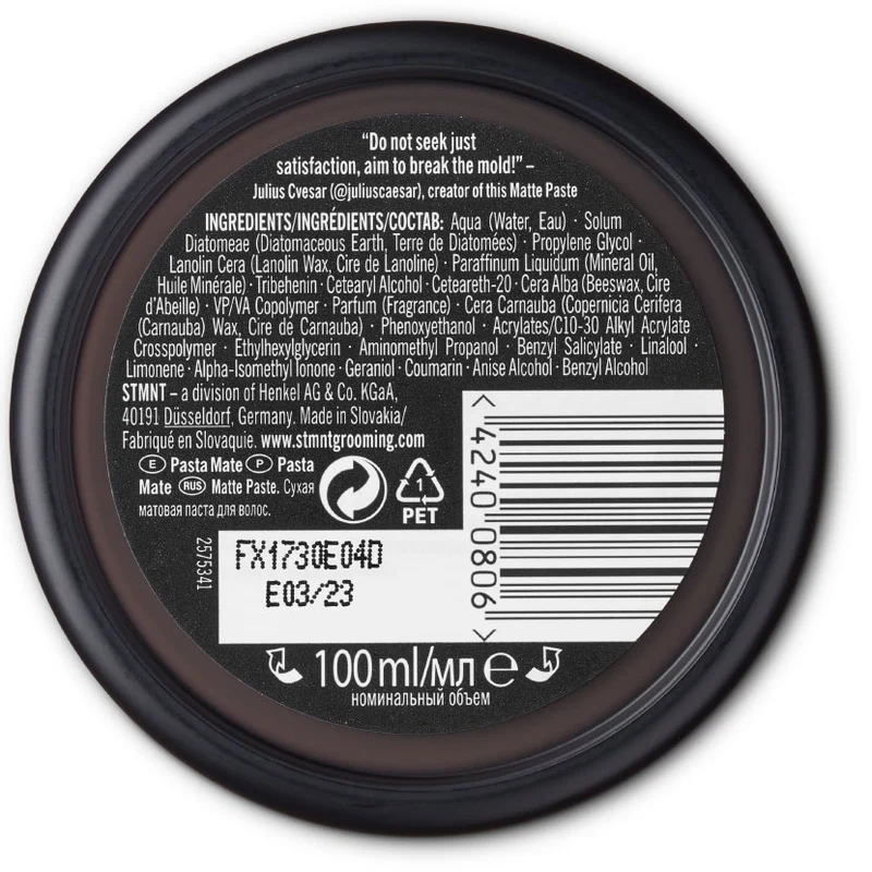 Matte Paste 100ml