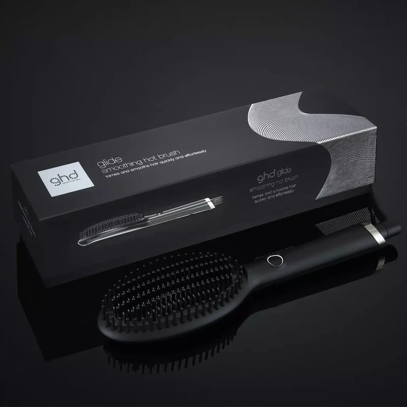 GHD Glide Spazzola Lisciante – Spazzola Elettrica Lisciante Anti Crespo per Capelli Asciutti