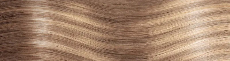 BEVERLY/M Set da 6 pezzi in capelli naturali lisci con clip