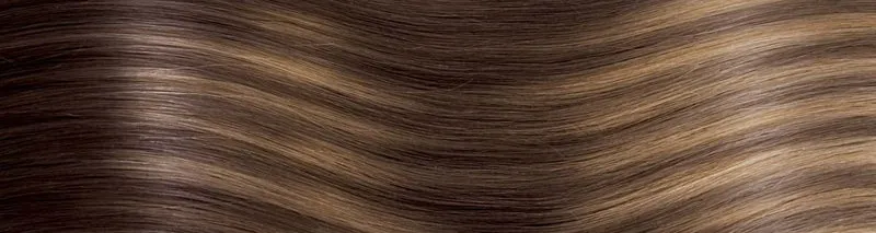 BEVERLY/M Set da 6 pezzi in capelli naturali lisci con clip
