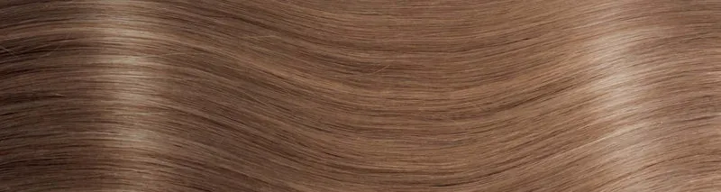BEVERLY/M Set da 6 pezzi in capelli naturali lisci con clip