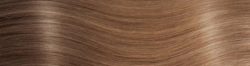 BEVERLY/M Set da 6 pezzi in capelli naturali lisci con clip