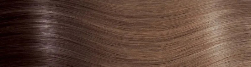 BEVERLY/M Set da 6 pezzi in capelli naturali lisci con clip