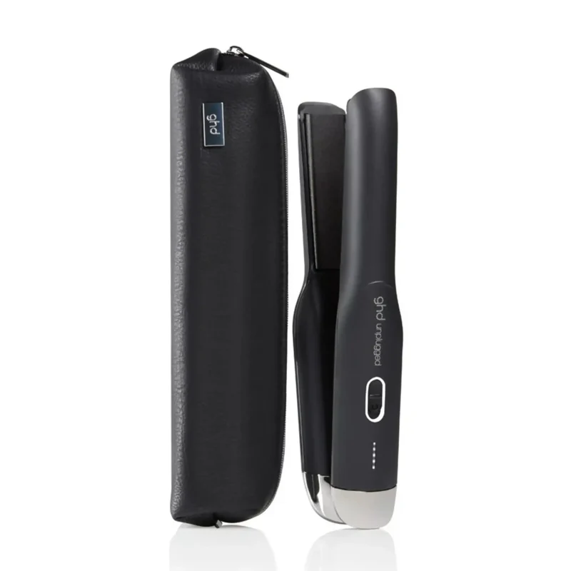 GHD Unplugged Styler Nera Gift Set con Mini Paddle Brush