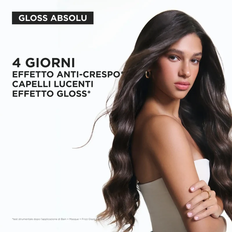 Kérastase Gloss Absolu Bain Crème Hydra Glaze 250 ml – Shampoo Anticrespo Effetto Gloss Capelli Spessi