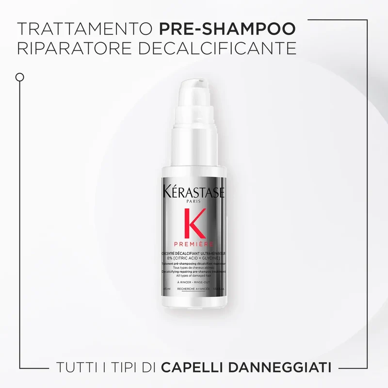 Kérastase Première Concentré Décalcifiant Ultra-Réparateur 45 ml – Trattamento Pre-Shampoo Riparatore