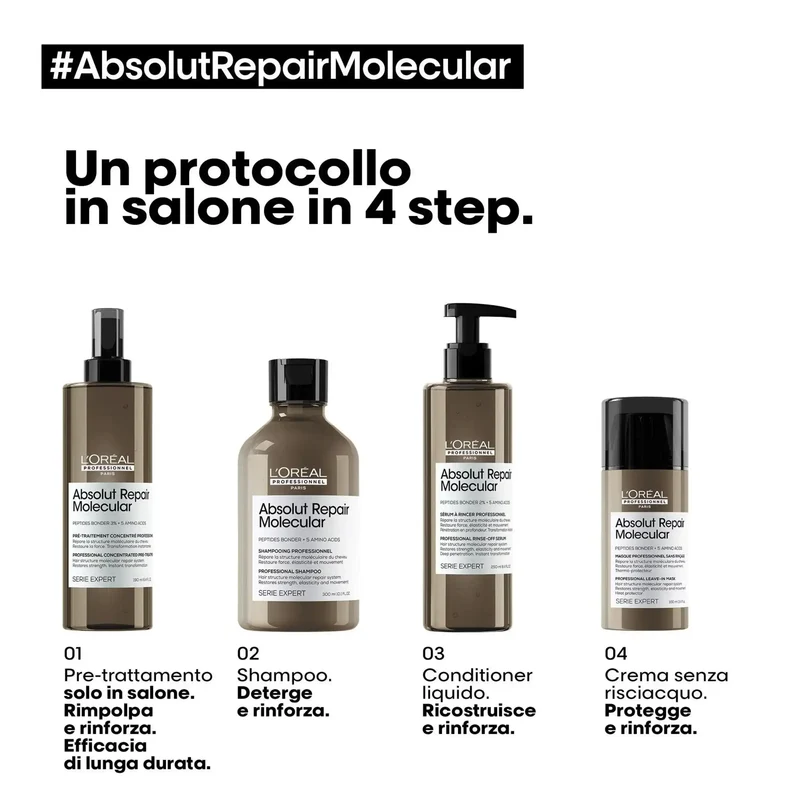 L’Oréal Professionnel Absolut Repair Molecular Crema Senza Risciacquo – 100 ml