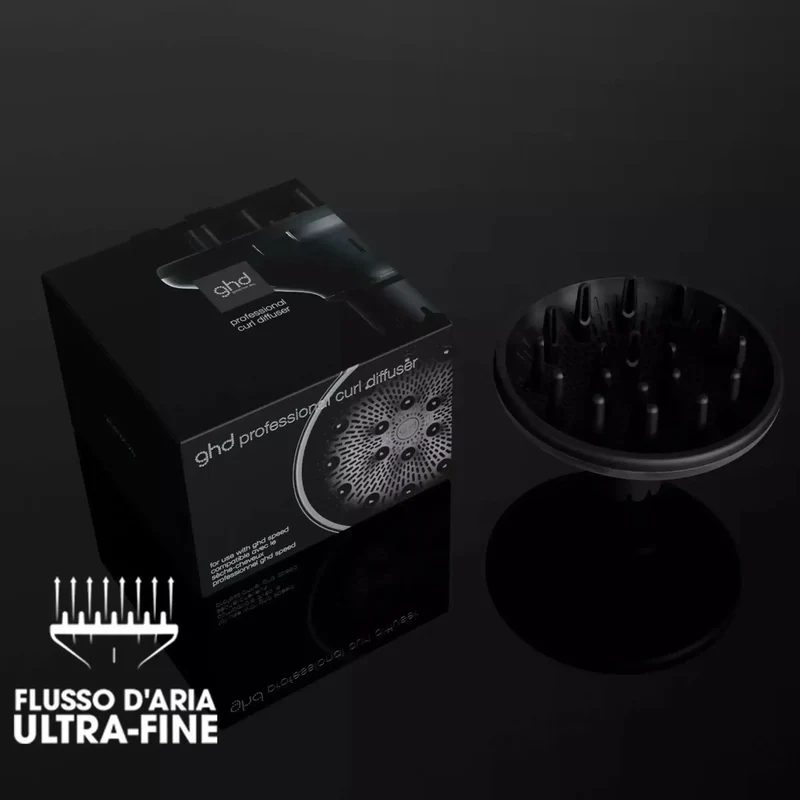 Diffusore Professionale ghd Speed per Capelli Ricci – Definizione Ricci Anti Crespo
