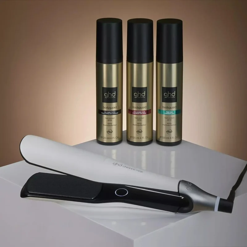 Ghd Chronos Max Styler Bianca – Piastra Larga Professionale 43 mm per Capelli Spessi e Ricci