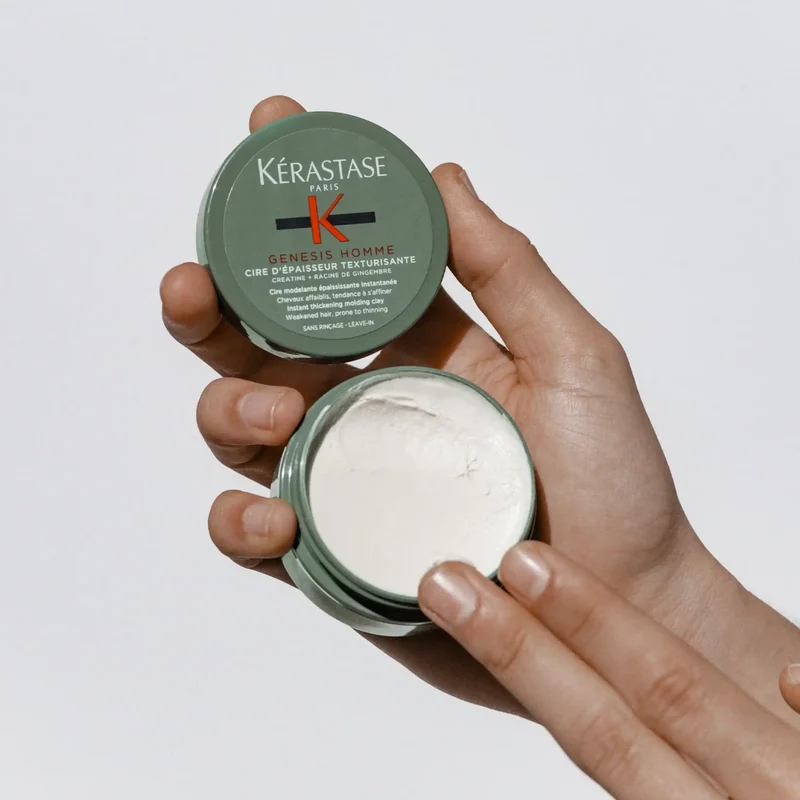 Kérastase Genesis Homme Cire d'Épaisseur Texturisante 75 ml – Cera Modellante Ispessente Uomo Effetto Opaco