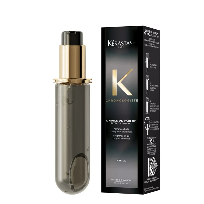 Kérastase Chronologiste Ricarica L'Huile De Parfum 75 ml – Ricarica Olio Profumato Nutriente per Capelli