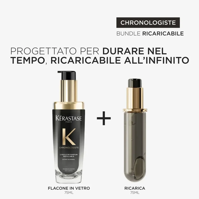 Kérastase Chronologiste L'Huile De Parfum Ricaricabile 75 ml – Olio Profumato Rivitalizzante per Capelli