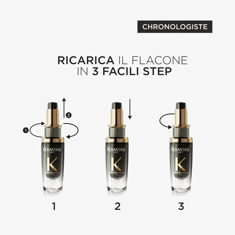 Kérastase Chronologiste L'Huile De Parfum Ricaricabile 75 ml – Olio Profumato Rivitalizzante per Capelli