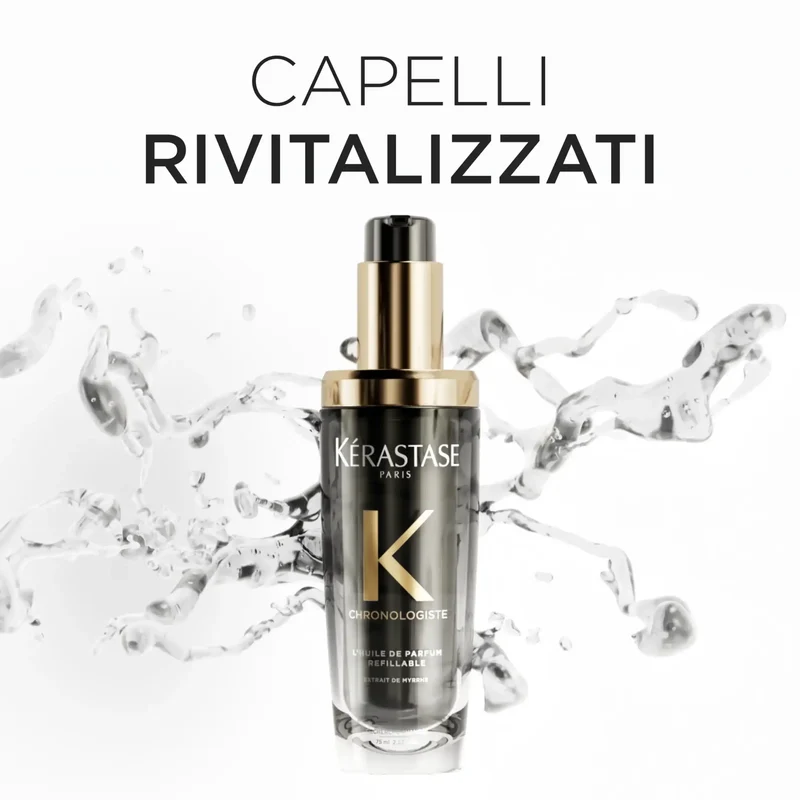 Kérastase Chronologiste L'Huile De Parfum Ricaricabile 75 ml – Olio Profumato Rivitalizzante per Capelli
