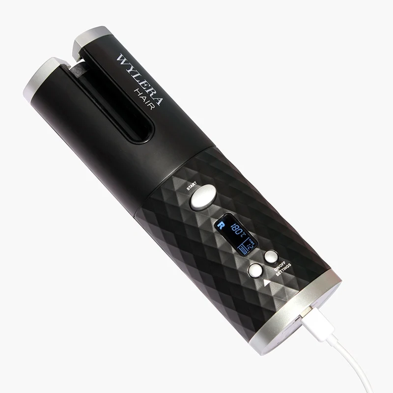 Cordless Automatic Dreamwave Hair Curler - Black Onyx