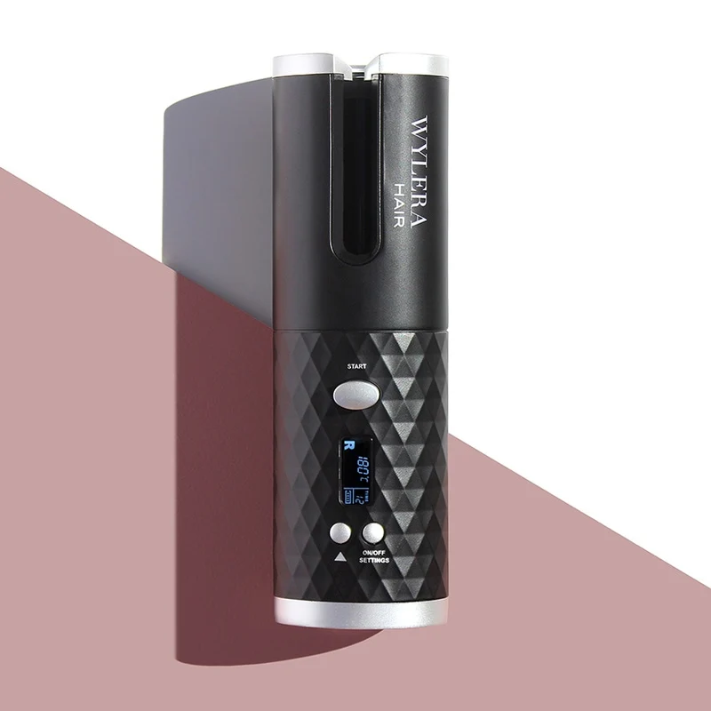 Cordless Automatic Dreamwave Hair Curler - Black Onyx