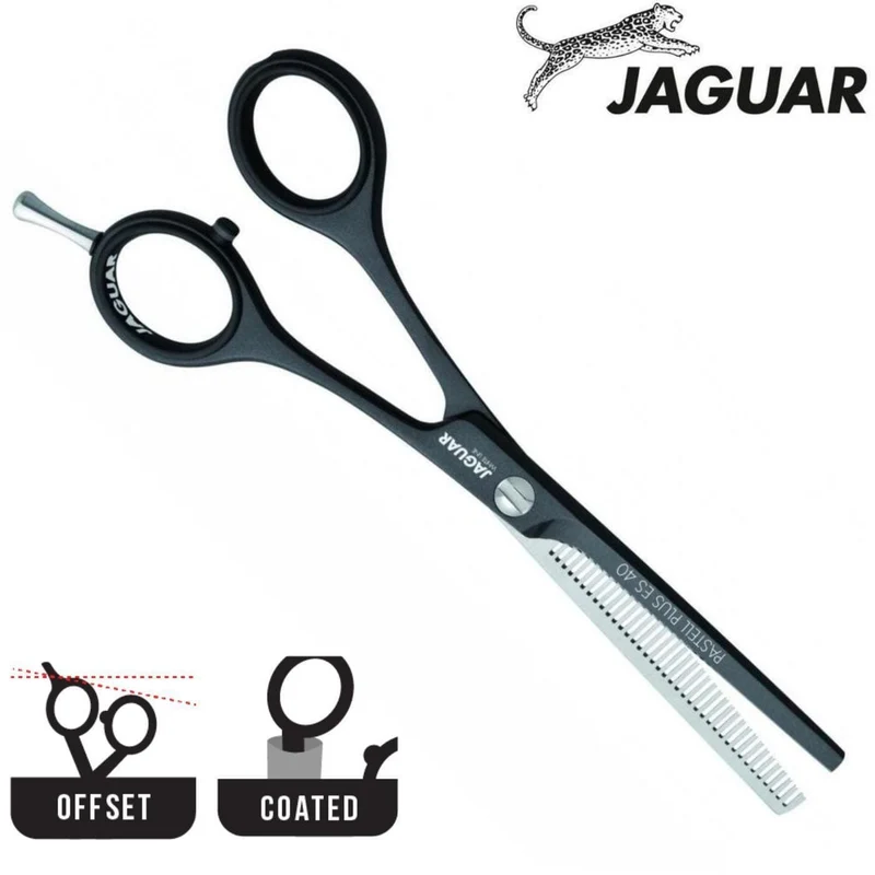 Forbici per sfoltire Jaguar Pastell Plus ES40 Black Lava