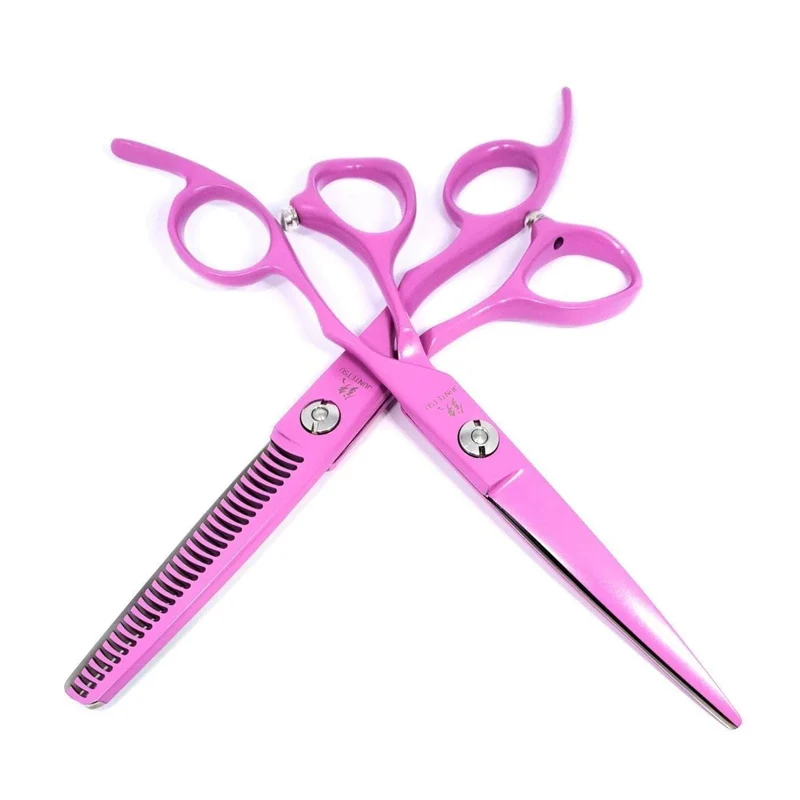 Set di forbici da parrucchiere Juntetsu Pink