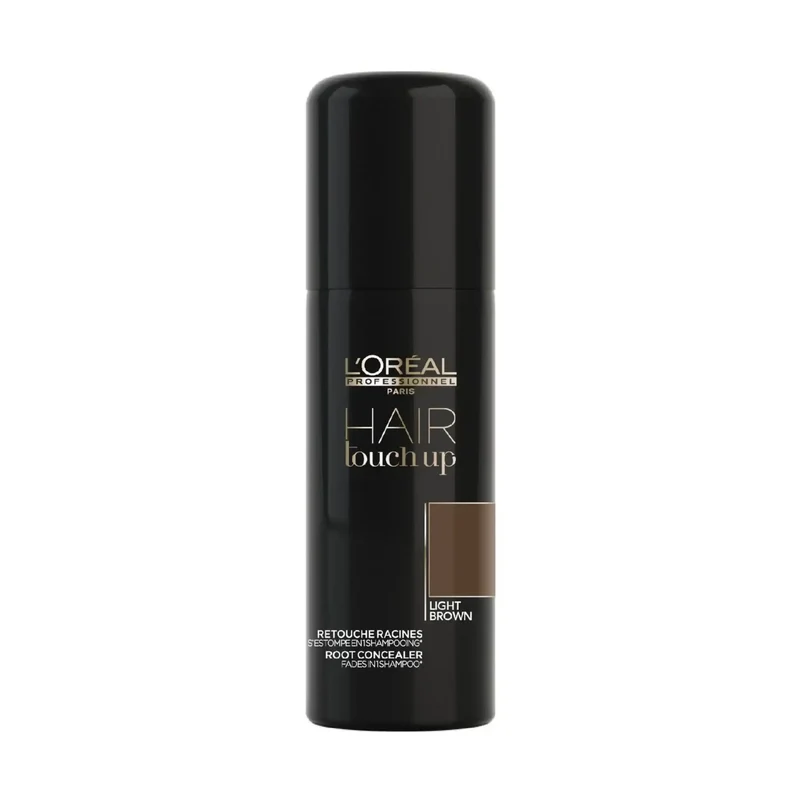 L’Oréal Professionnel Hair Touch Up Light Brown - Castano Chiaro 75 ml - Spray Correttore Ricrescita Capelli Bianchi