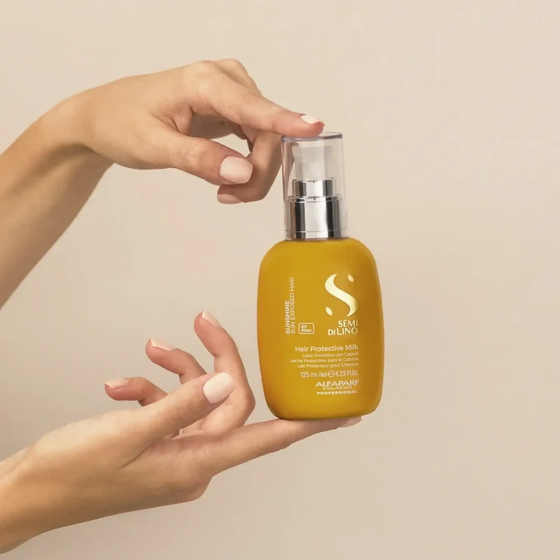 Alfaparf Semi di Lino Sunshine Protective Milk 125ml - Latte Spray Protettivo per Capelli