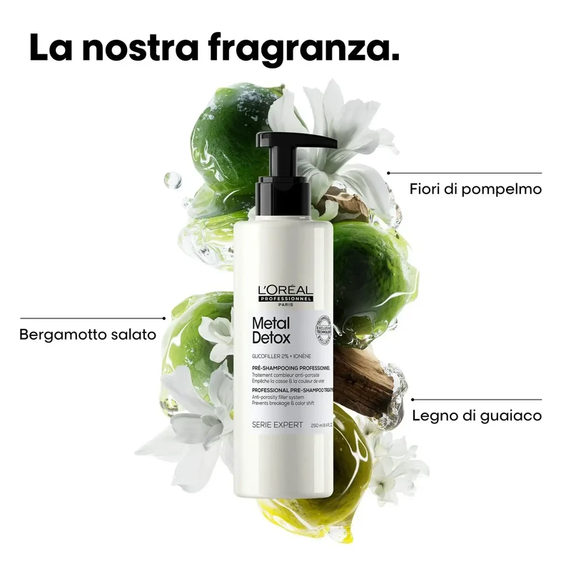 L'Oreal Metal Detox Pre-Shampoo 250ml - Anti-Rottura Capelli Danneggiati