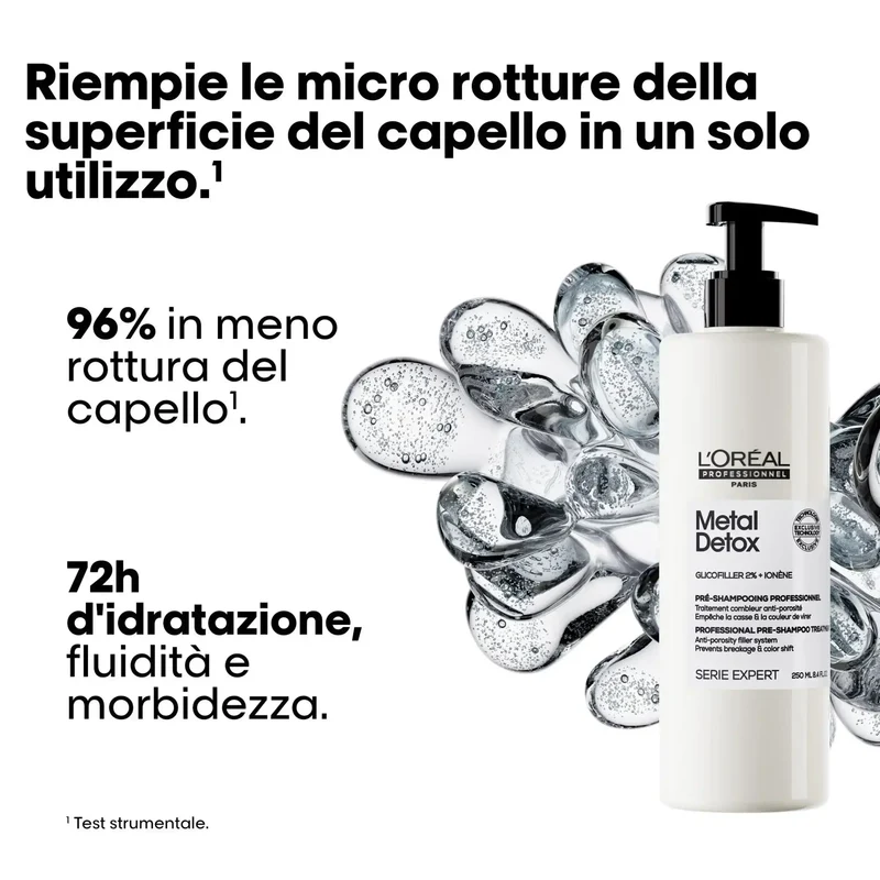 L'Oreal Metal Detox Pre-Shampoo 250ml - Anti-Rottura Capelli Danneggiati