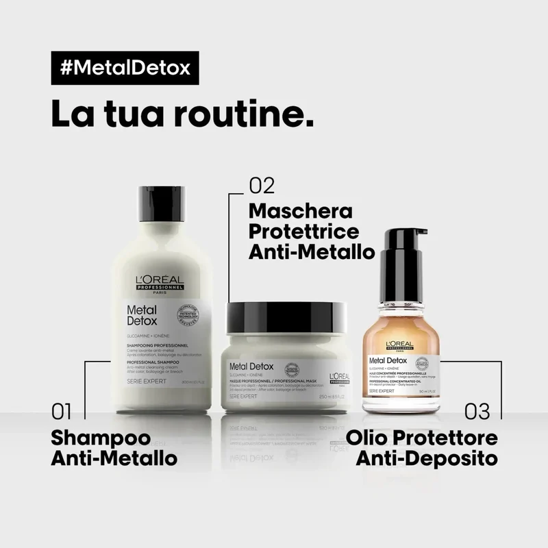 L'Oreal Metal Detox Olio Professionale Concentrato Anti-Rottura