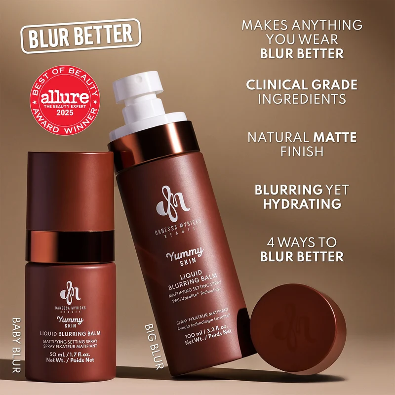 Yummy Skin Liquid Blurring Balm Setting Spray Cipria Spray Fissante