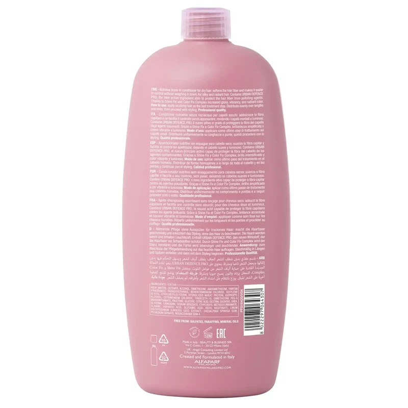 Alfaparf Semi di Lino Nutritive Leave-in – Conditioner Nutriente 1000ml Senza Risciacquo per Capelli Secchi