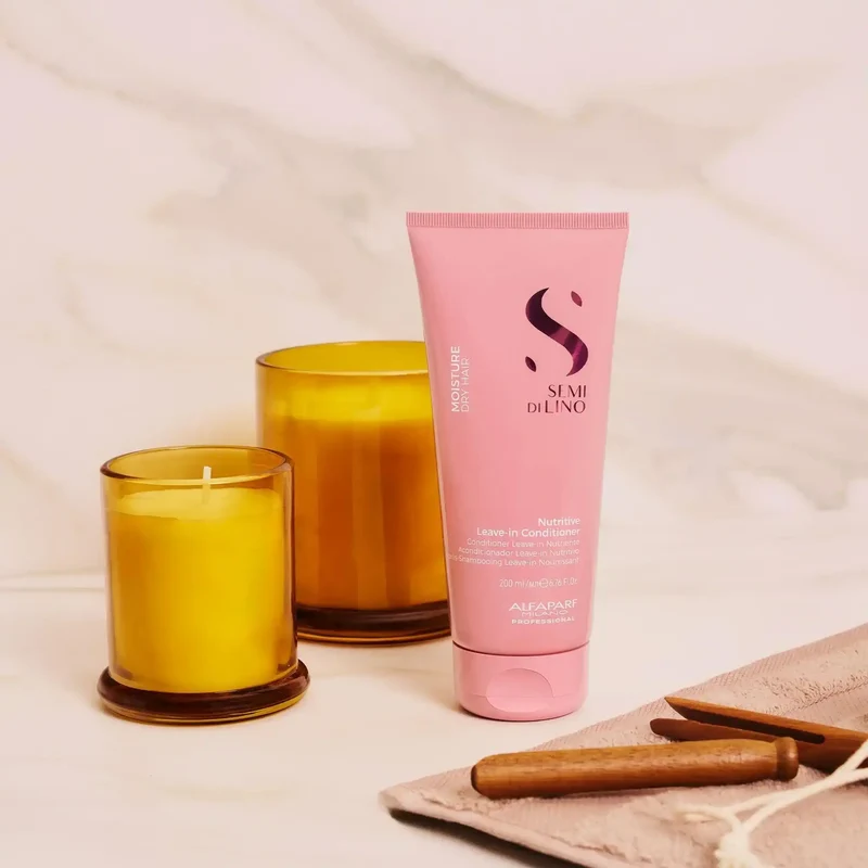 Alfaparf Semi di Lino Nutritive Leave-in Conditioner 200ml - Balsamo Senza Risciacquo per Capelli Secchi