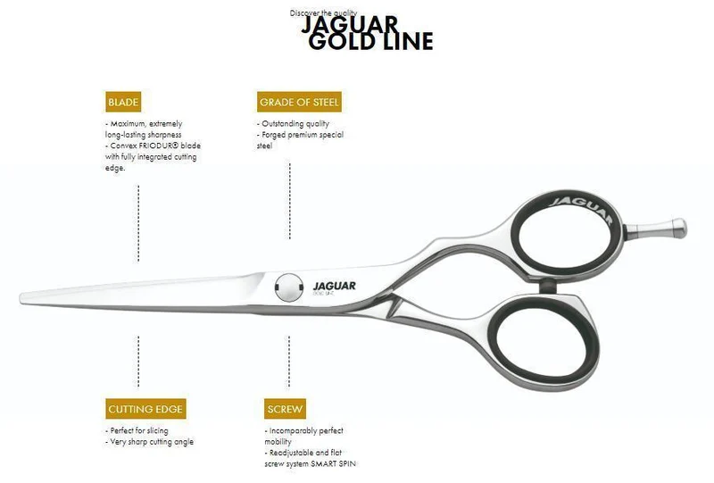 Jaguar Forbici per capelli offset Gold Line Diamond E