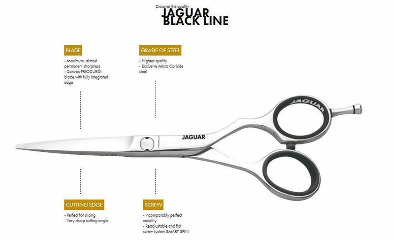 Jaguar Forbici da parrucchiere Euro-Tech Black Line