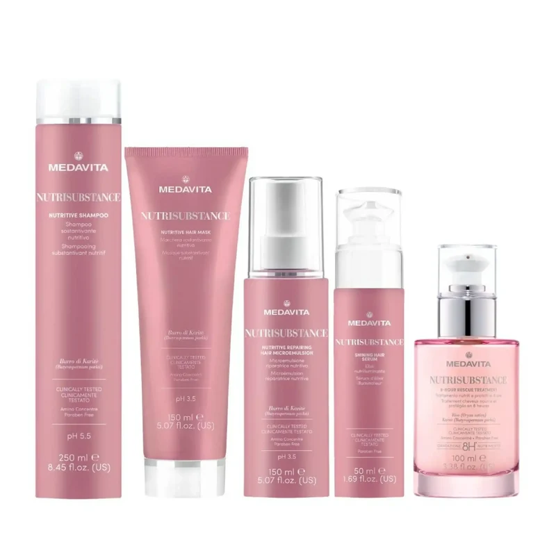 Medavita Nutrisubstance Maschera sostantivante nutritiva 50ml - Per Capelli Secchi, Inariditi e Sensibili