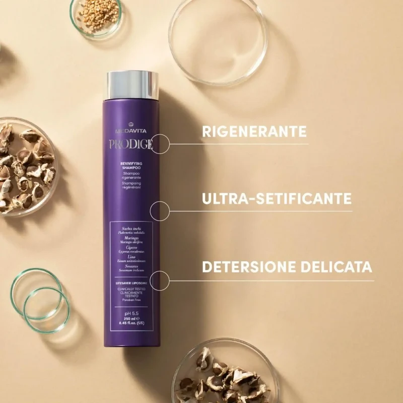 Medavita Prodige Shampoo Rigenerante 55ml - per Capelli Danneggiati